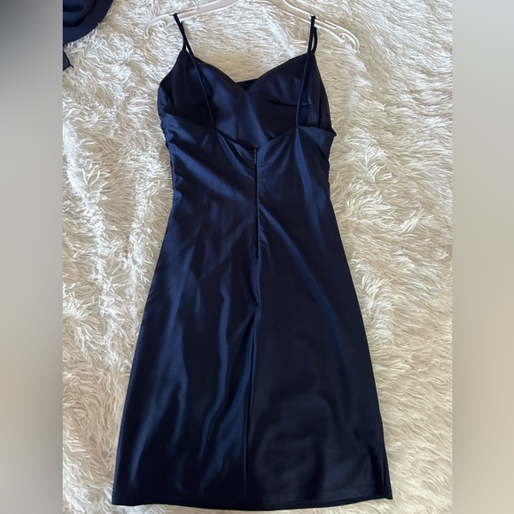Navy Blue Cowl Neck Dress *check description - Picture 2 of 5